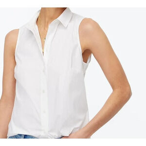 J.Crew Sleeveless Cotton Shirt